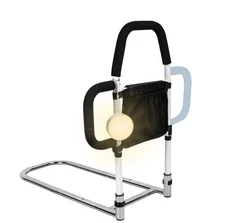 Bed Rails for Elderly Adults Safety with Motion Sensor Light & Double Foamed Bar