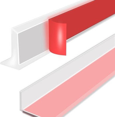 39 Inch Shower Threshold Water Dam, Silicone Barrier Shower Door Bottom Seal Str