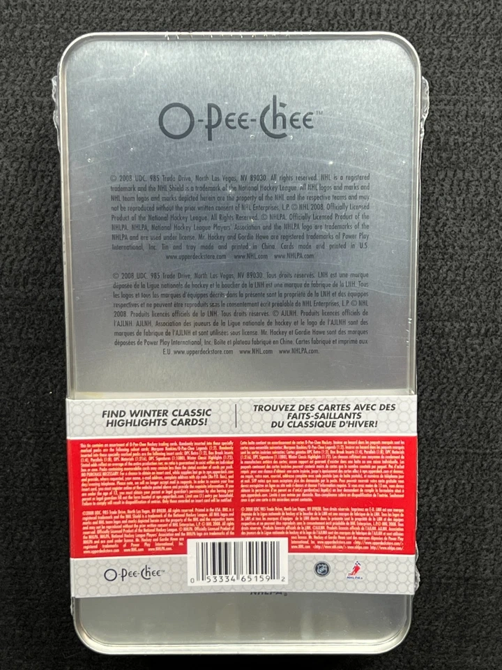 2008-09 O-Pee-Chee Hockey Factory Sealed Gordie Howe Tin, 13ct - Image 2 of 2