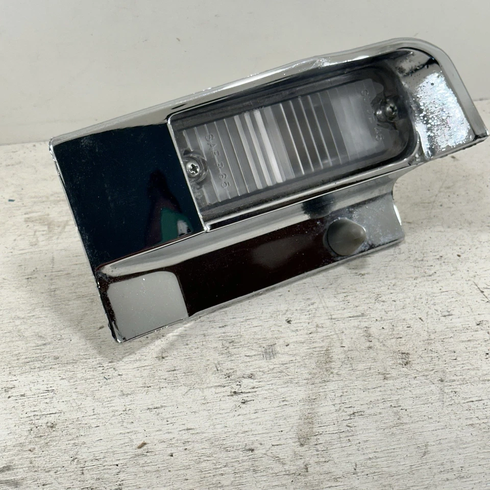 Used OEM 5956195 GM 1965 BUICK ELECTRA LESABRE WILDCAT LH Chrome BACK UP LIGHT - Image 2 of 4