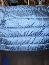 Dior Giubbotto Uomo Obliquo Logo Puffer Blu Xl