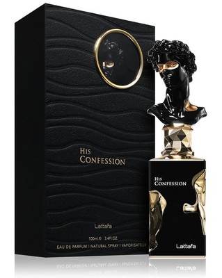 Lattafa His Confession Eau de Parfum 100ml Herrenparfum Oud Amber Duft Neu OVP
