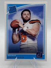 2018 Panini Donruss Rated Rookie Baker Mayfield #303 (RC) Browns Rookie Card. rookie card picture