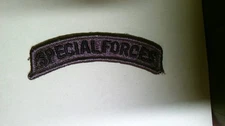 MILITARY PATCH SEW ON US ARMY SPECIAL FORCES TAB SUBDUED US GOVERNMENT ISSUE