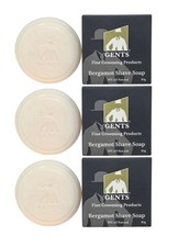 GENTS Men's Shave Soap Set 3 Pack - Bergamot, Lavender Citrus, Ocean Driftwood