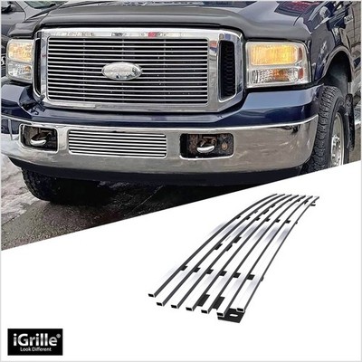 Fits 05-07 Ford F-250/F-350 Super Duty Bumper Stainless Billet Grille Insert