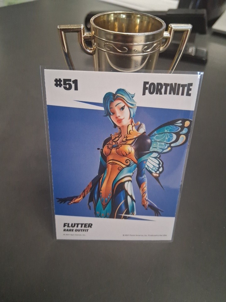 Flutter #51 Rare Outfit | NM/M | 2021 Fortnite Series 3 Panini