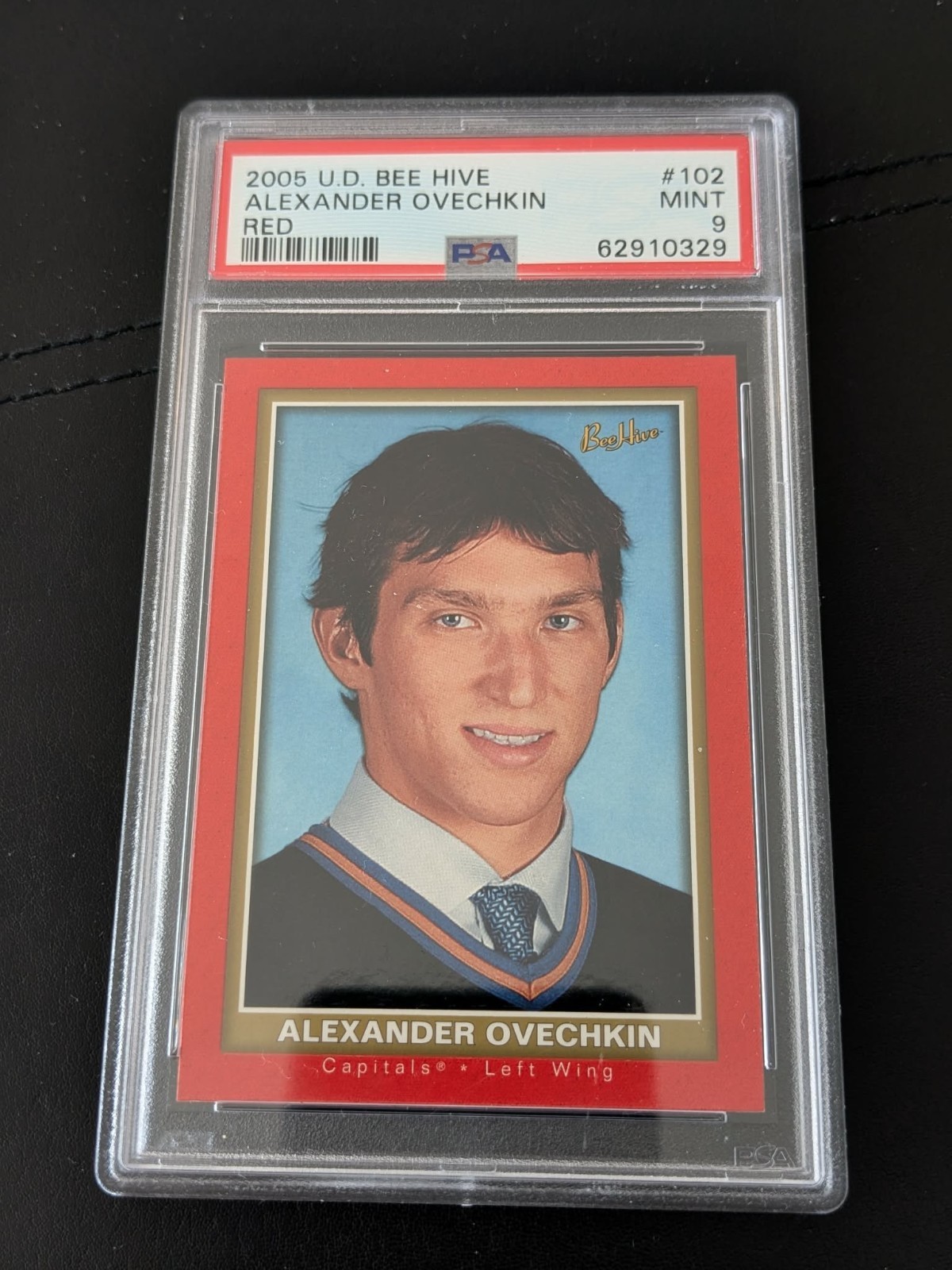 2005-06 UD BEEHIVE ALEXANDER OVECHKIN #102 ROOKIE RC PSA 9 MINT MT CAPITALS