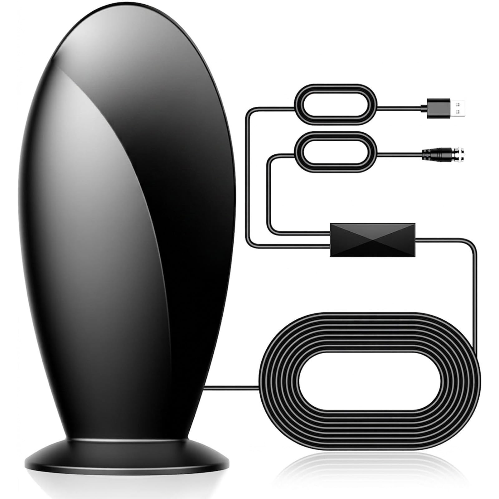 Antenna TV digitale da interno per Smart TV per canali locali 650 miglia lungo raggio HD