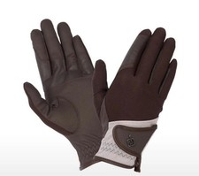 LeMieux Pro Mesh Gloves - Brown/Almond