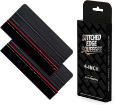 2-Pack 6-Inch Stitched Edge Squeegee Vinyl Wrap Tool for Car Wrapping
