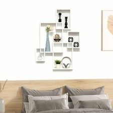 Wall Mounted Interlock  Cube Shelves, Floating Shelf for Living Room Refurbished