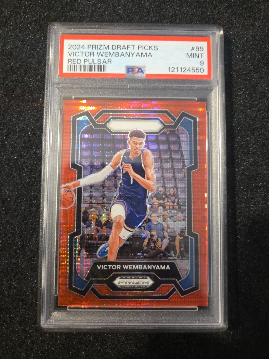 2024-25 Panini Prizm Draft Picks - Victor Wembanyama #99 Red Pulsar Prizm /299