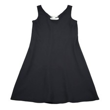 Express Dress Womens 6 Black A Line Knee Length Sleeveless Scoop Neck Pullover