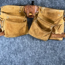 CLC Custom Leathercraft Leather Waist Adjustable Carpenter Tool Belt 427X USA