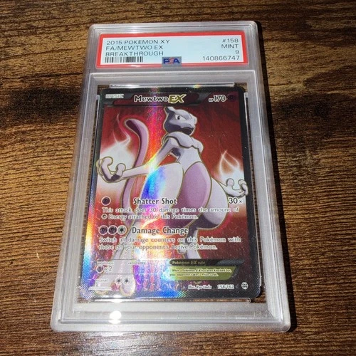 Psa 9 Mewtwo EX (158 Full Art) 158/162 Breakthrough Holo