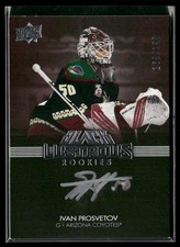 2021-22 SPx UD Black Lustrous Rookie Signatures Ivan Prosvetov Auto /299 Arizona