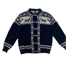 Dale of Norway Nordic Wool Cardigan Sweater Size 50 Unisex Pewter Clasp Norway