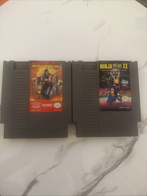 Ninja Gaiden 1 & 2 II: The Dark Sword of Chaos (Nintendo NES) VGC Tested