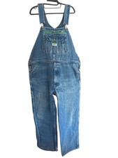 Vintage Liberty Denim Bib Overalls Work Farm Carpenter Chore Mens 42x29 READ