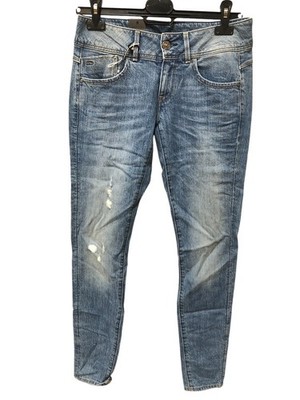 G-Star, Damen, Jeans, Skinny, Lynn Mid Skinny, Blau heavy stone, W27 L32