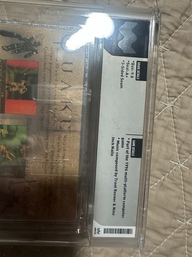 Quake Sega Saturn Jewel Case Longbox Sealed New WATA 9.8 A+ Graded TOP POP 1 - Picture 4 of 4