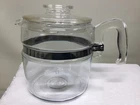 Vintage Pyrex 7756B Percolator 6 Cup Coffee Pot Made in USA  -Pot and Lid Only