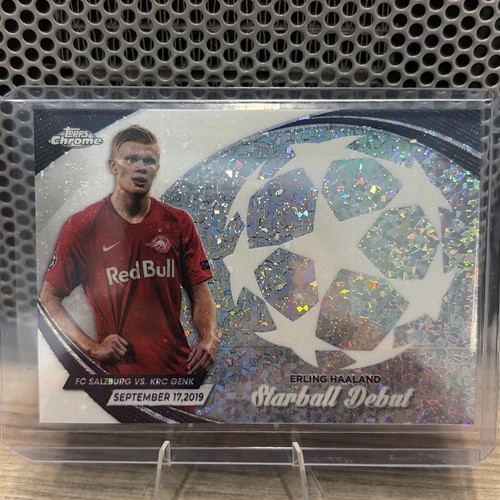 Erling Haaland 2023-24 Topps Chrome UCC Starball Debut #SD-3 Speckle Refractor