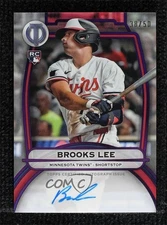 2025 Topps Tribute Tribute Auto Purple /50 Brooks Lee #TA-BL Rookie Auto RC