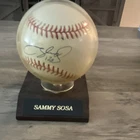 Sammy Sosa Signed Baseball Chicago Cubs Ball w/ Fantastic Collectibles COA