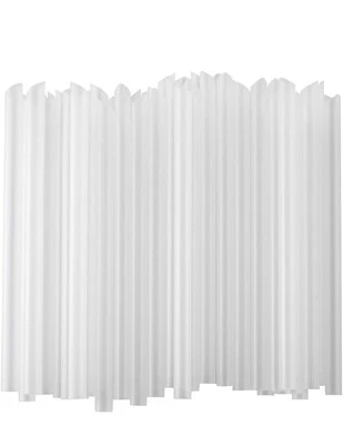 ALINK OFFICIAL ALINK 100 PCS Clear Plastic Boba Straws, 1/2" Wide X 8 1/2" Long Disposable