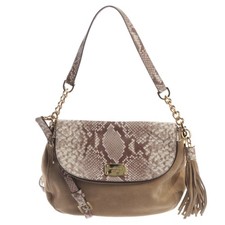 Borsa a tracolla Michael Kors marrone bianca ottima