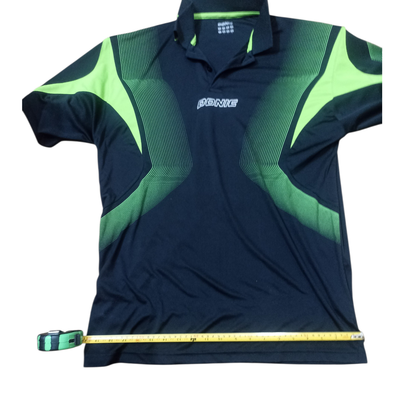 Donic Table Tennis Polo Shirt Jersey Black & Neon Green Men'