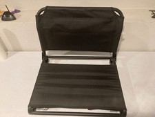 OZARK TRAIL Black Outdoor Bleacher Chair with...