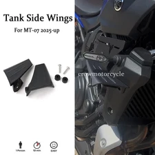 Motorcycle Black Side Spoilers Downforce Wing For Yamaha MT-07 MT07 2025 2026