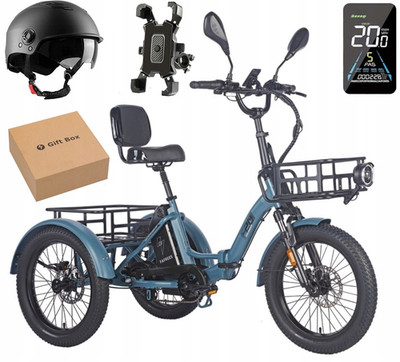 [FAFREES F20 MATE] e Bike 20 Zoll E Dreirad Klapprad elektrodreirad 3 Rad 21AH