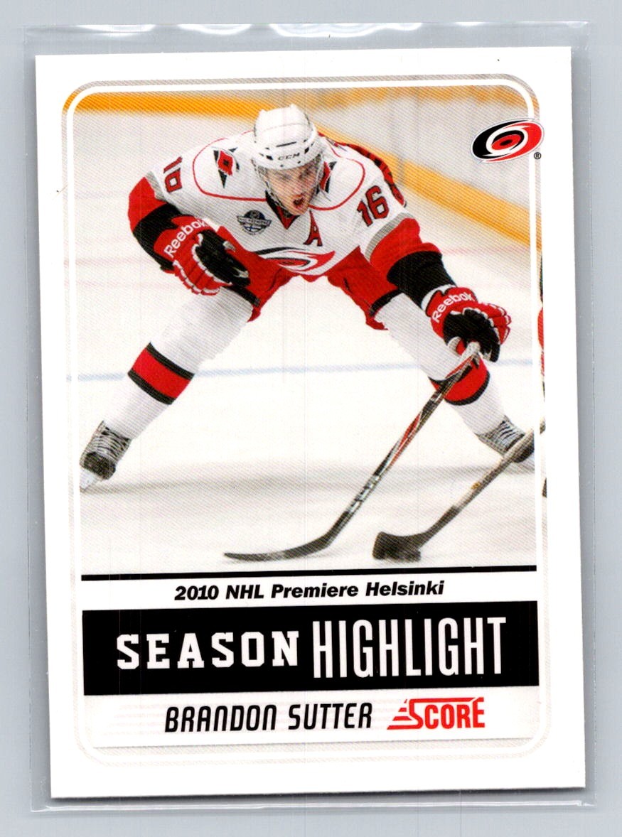 2011-12 Score #3 Brandon Sutter Carolina Hurricanes