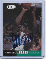 Basketball Card IP auto NBA DESMOND MASON Oklahoma State 2000 SAGE