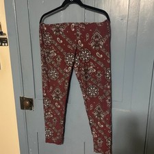Unbranded Women's Burgundy and Red Leggings