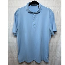 G/Fore Men's Performance Polo Shirt, Size Large, Light Blue