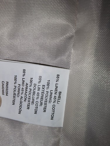 Childrens Place Boys Lined Linen Suit Jacket Blazer 3 Button Beige/natural Sze 5 - Picture 7 of 8