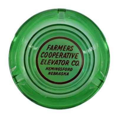 Vintage Marketing Ashtray Farmers Cooperative Elevator Co Hemingsford Nebraska