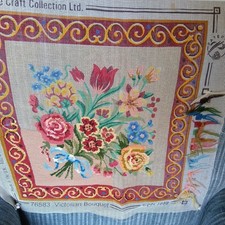 Vintage 76583 VICTORIAN BOUQUET TAPESTRY - The Craft Collection Ltd