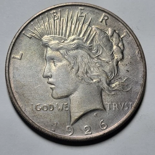 1926-D PEACE Liberty $1 Dollar 90% Silver Coin ~ Original High Grade Unc Details