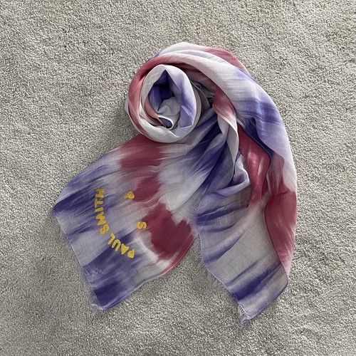 PAUL SMITH BUFANDA LIGERA MULTICOLOR SEDA/ALGODÓN NUEVA CON ETIQUETAS RARA PRECIO DE VENTA SUGERIDO POR EL FABRICANTE 110 £ - Imagen 2 de 7