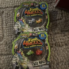 THE TRASH PACK TRASH WHEELS SERIES 1 LOT SKID MARKS 2 CAR PACK