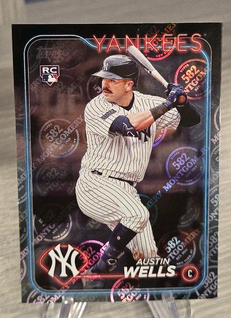 Austin Wells 2024 Topps 582 Montgomery Club Rookie #624 New York Yankees RC