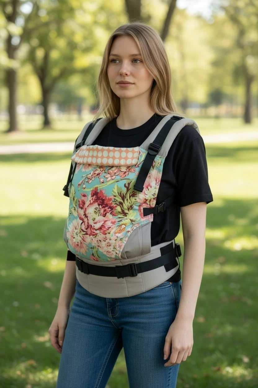 Tula Baby Carrier Bliss Bouquet Floral Ergonomic Soft Structured Carrier EUC