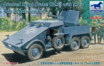 Bronco Models 1/35 Armored Krupp Protze KFZ.69 mit 3,7cm Pak 36