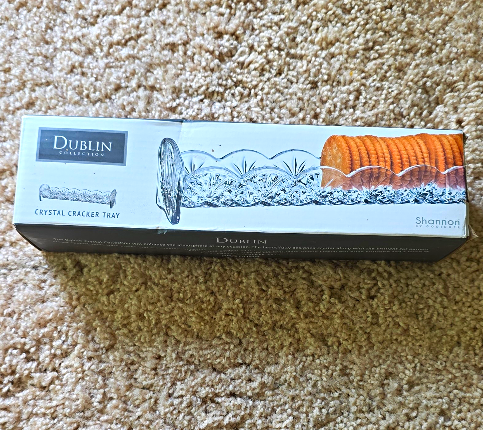 Shannon Dublin Collection Clear Cut Crystal 9.75